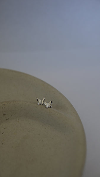 Flutter Mini Butterfly Studs - Gold/Silver