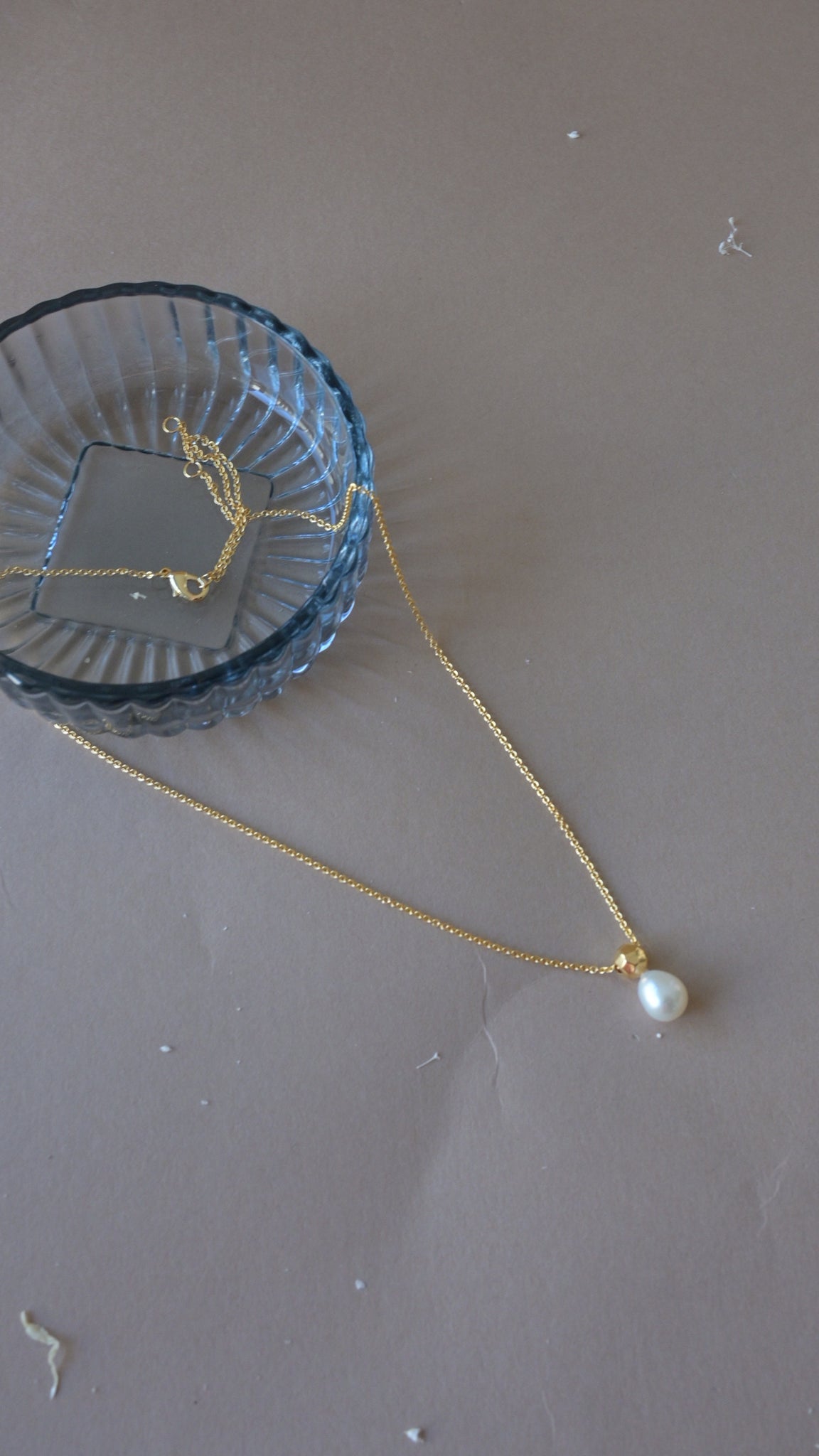 Miss Me  Irregular Pearl Necklace - 18k gold