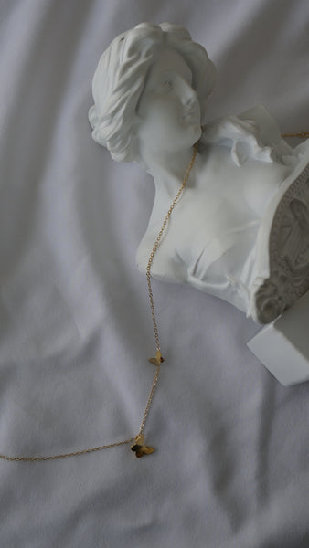 Minimalist Butterfly 18k Gold Necklace